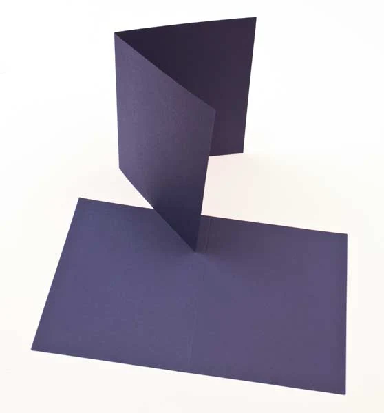 Glückwunschkarten Dunkelblau 17.8x12.4cm (50 Stück) [PC020]