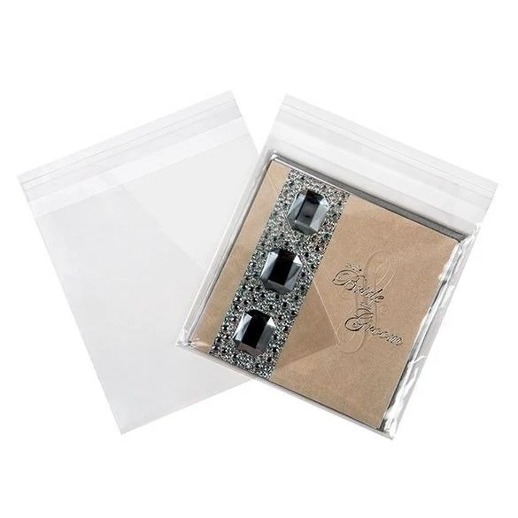 Klappenbeutel 16x16cm Hochtransparent (100 Stück) [B66]