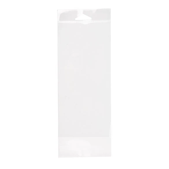 Headerbeutel Transparent 9.4x20.3cm Wiederverschließbar (100 Stück) [HB3X8]