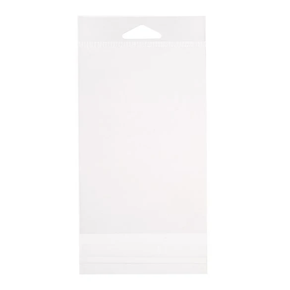Headerbeutel Transparent 9.7x14.2cm Wiederverschließbar (100 Stück) [HB3X5XL]