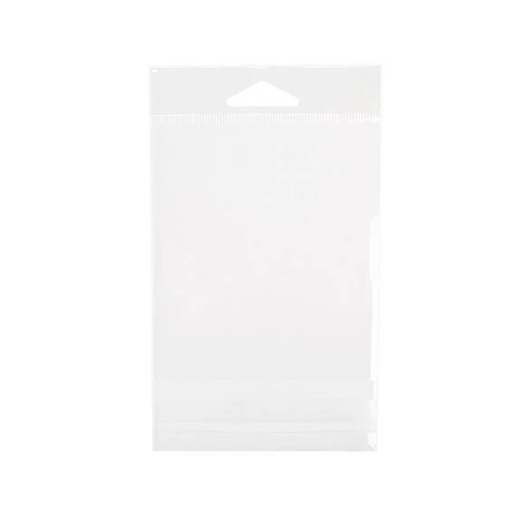 Headerbeutel Transparent 9.4x10.6cm Wiederverschließbar (100 Stück) [HB3X4]