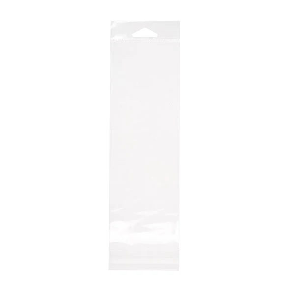 Headerbeutel Transparent 8.1x22.7cm Wiederverschließbar (100 Stück) [HB38]