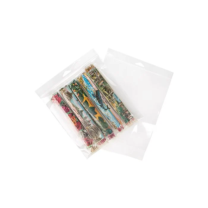 Headerbeutel Transparent 21.6x23.5cm Wiederverschließbar (100 Stück) [HB89]