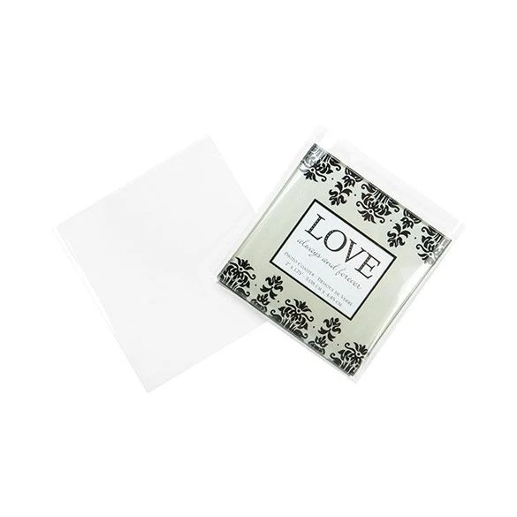 Flachbeutel 10.2x10.5cm OPP Transparent (100 Stück) [B4X4NF]