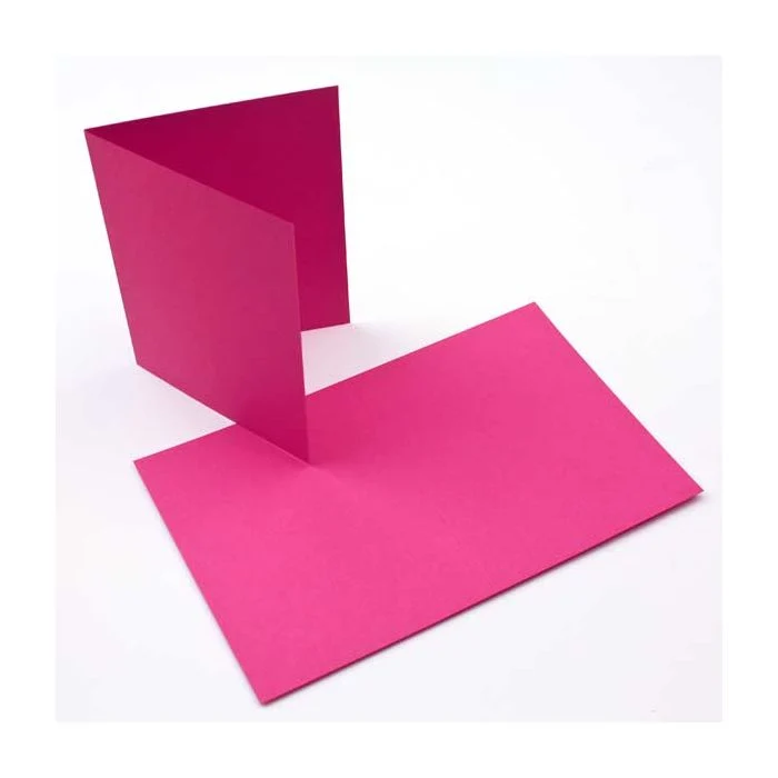 Glückwunschkarten Rosa 17.8x12.4cm (50 Stück) [PC008]