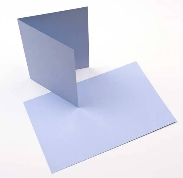 Glückwunschkarten Hellblau 17.8x12.4cm (50 Stück) [PC003]