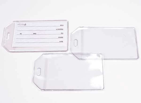 Hüllen für Kofferanhänger 7x10.5cm (100 Stück) [LUGTAG]
