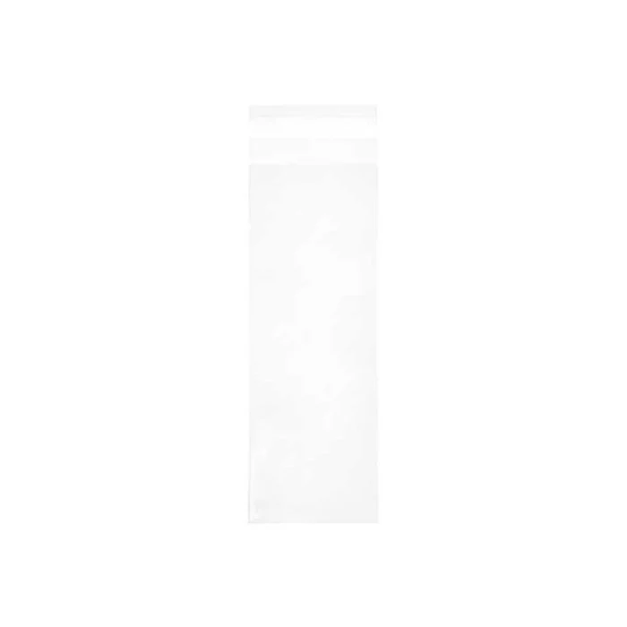 Klappenbeutel 8.1x22.7cm Hochtransparent (100 Stück) [B38]