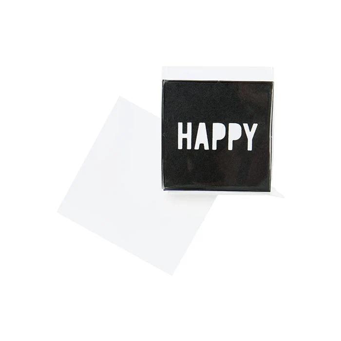 Flachbeutel 8.5x8.3cm OPP Transparent (100 Stück) [B33NF]