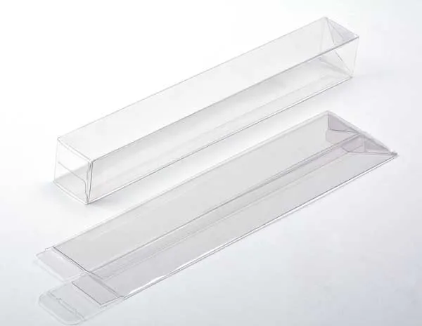 Klarsichtschachteln 4x4x30.6cm mit Automatikboden (25 Stück) [PLB143]