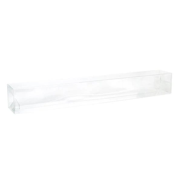 Klarsichtschachteln 4x4x30.6cm mit Automatikboden (25 Stück) [PLB143]