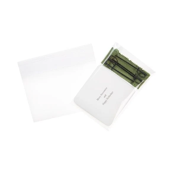 Klappenbeutel 14.9x9.5cm Hochtransparent (100 Stück) [B5X3XL]