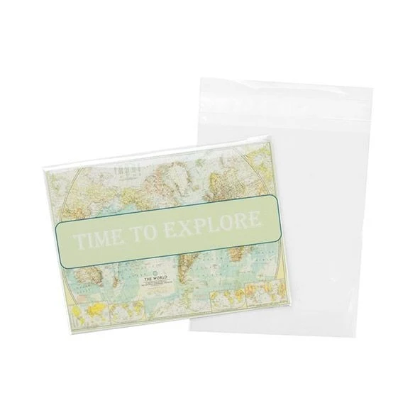 Klappenbeutel 12.7x15.3 cm + flap Hochtransparent (100 Stück) [B5B2]