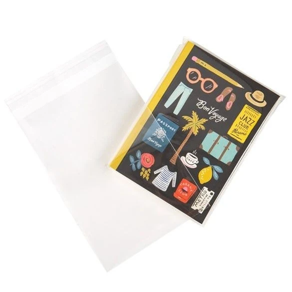 Klappenbeutel 14.3x21cm Hochtransparent (100 Stück) [B58]