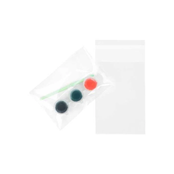Klappenbeutel 7.6x11cm Hochtransparent (100 Stück) [B2X4XL]