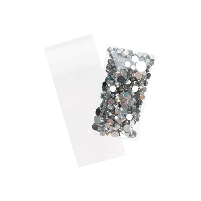 Klappenbeutel 5.5x11cm Hochtransparent (100 Stück) [B2X4S]
