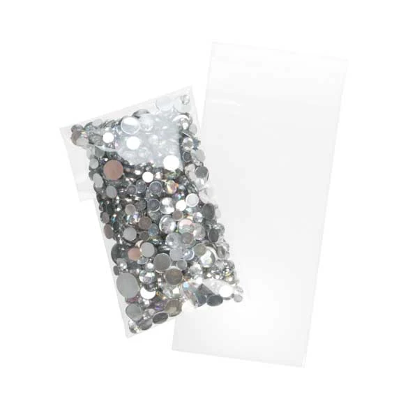 Klappenbeutel 5.1x6.4cm Hochtransparent (100 Stück) [B2X2H]