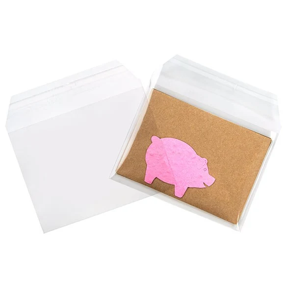 Klappenbeutel 14.4x10.8cm Hochtransparent (100 Stück) [B45SCT]