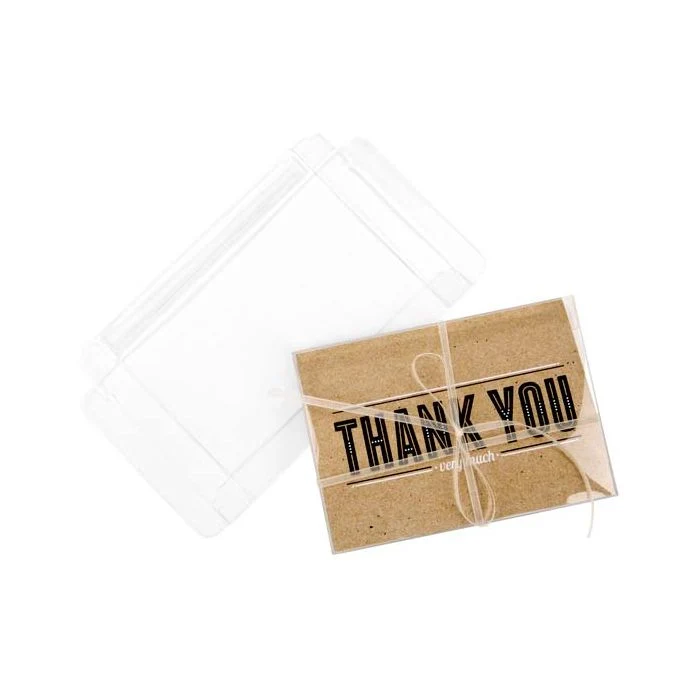 Klarsichtschachteln 9.2x1.6x13cm Transparent (25 Stück) [FPB63]