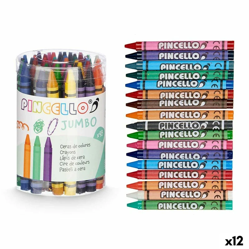 Coloured crayons Pincello (12 Units)