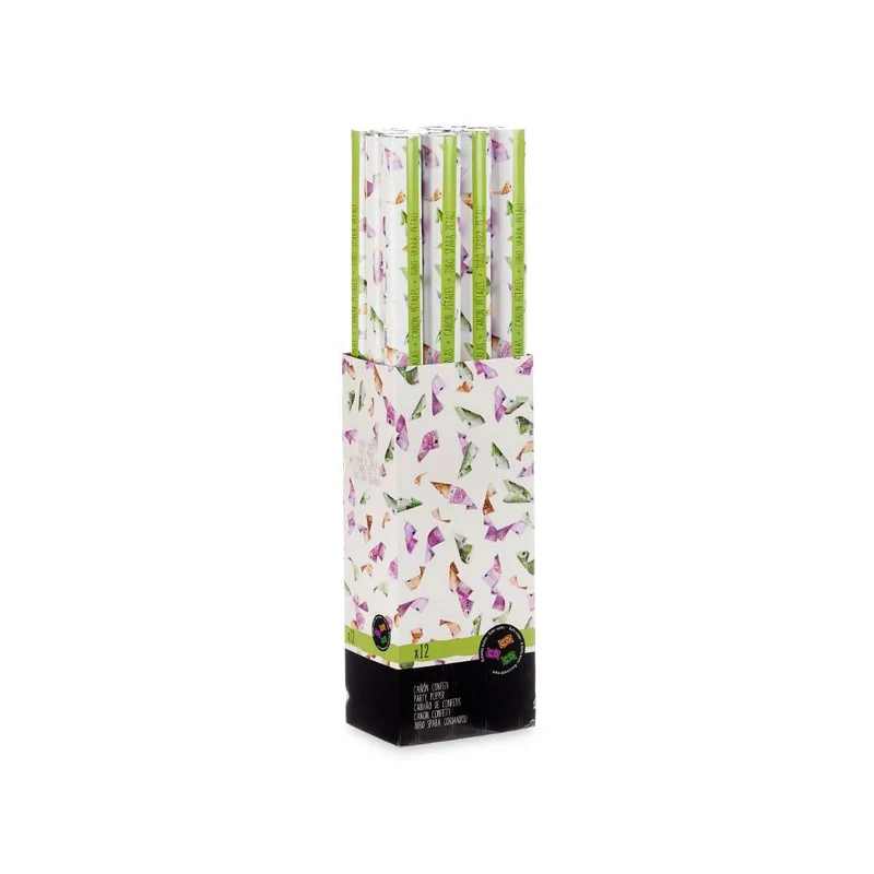 Confetti cannon Multicolour Paper Cardboard 5 x 78,5 x 5 cm (12 Units)