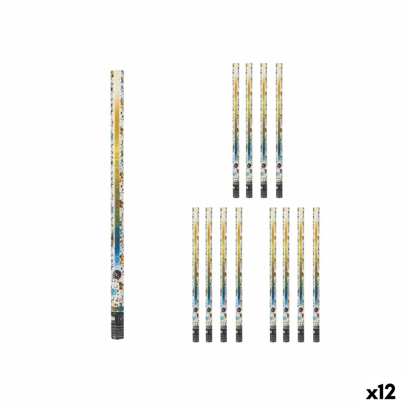 Confetti cannon Multicolour Paper Cardboard Plastic 5 x 98,5 x 5 cm (12 Units)