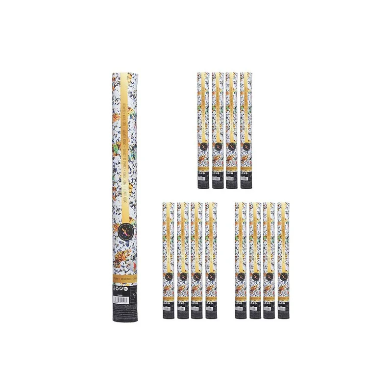 Confetti cannon Multicolour Paper Cardboard Plastic 5 x 48,5 x 5 cm (12 Units)