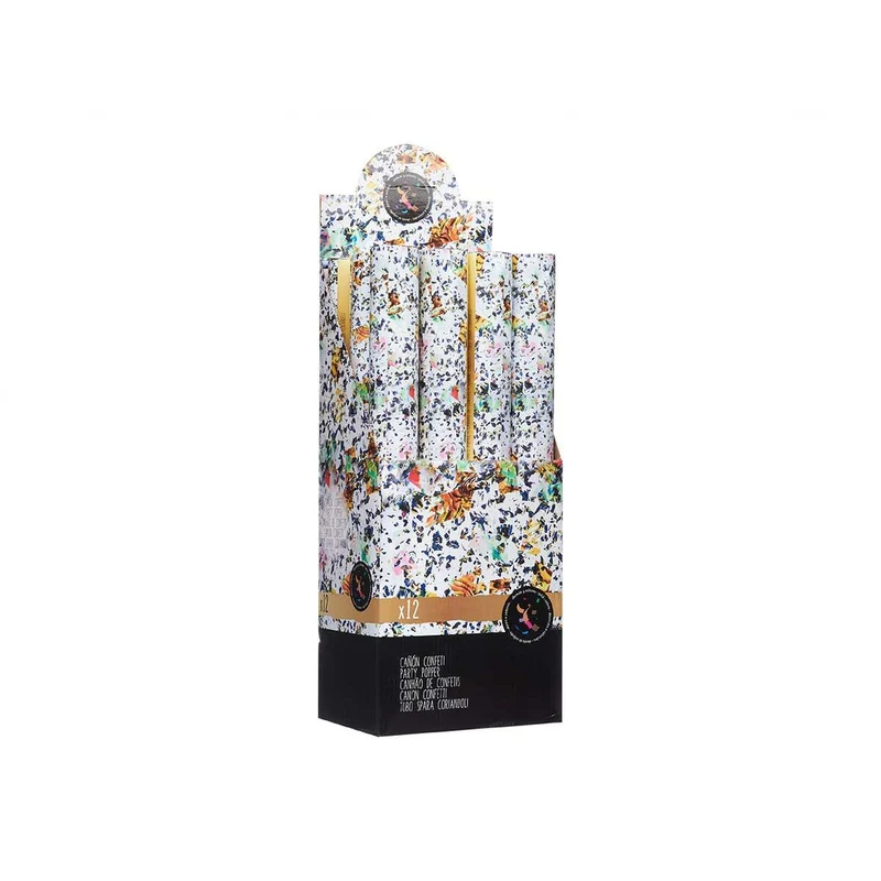 Confetti cannon Multicolour Paper Cardboard Plastic 5 x 48,5 x 5 cm (12 Units)